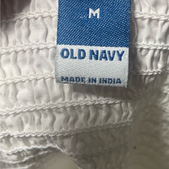 Old Navy White Puff Sleeve Blouse - Picture 5 of 8